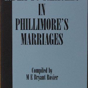Index to Parishes in Phillimore’s Marriages