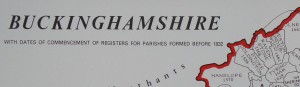 Buckinghamshire Parish Register Map (IHGS)