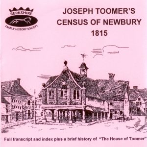Newbury,1815 Census of Newbury by Joseph Toomer (CD)
