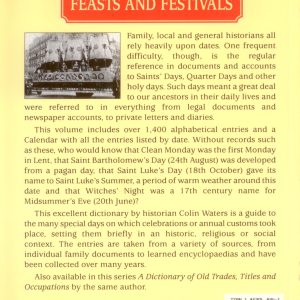 Dictionary of Saints’ Days, Fasts, Feasts & Festivals