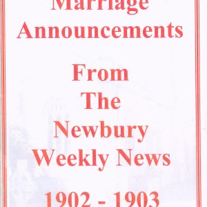 Newbury Weekly News, Marriage Announcements 1902-1903