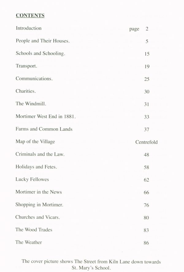 Table of contents