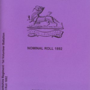 Royal Berkshire Regiment, 1st Volunteer Battalion, Nominal Roll 1892