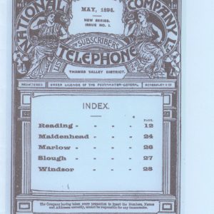 National Telephone Company Directory, Berkshire, May 1894