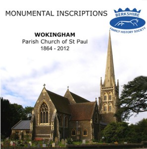 Wokingham, St Paul, Monumental Inscriptions CD