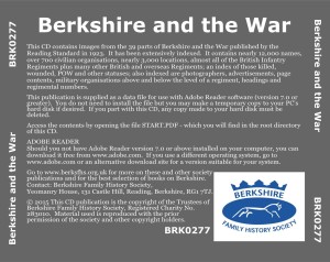 Berkshire and the War, Second Edition (CD)