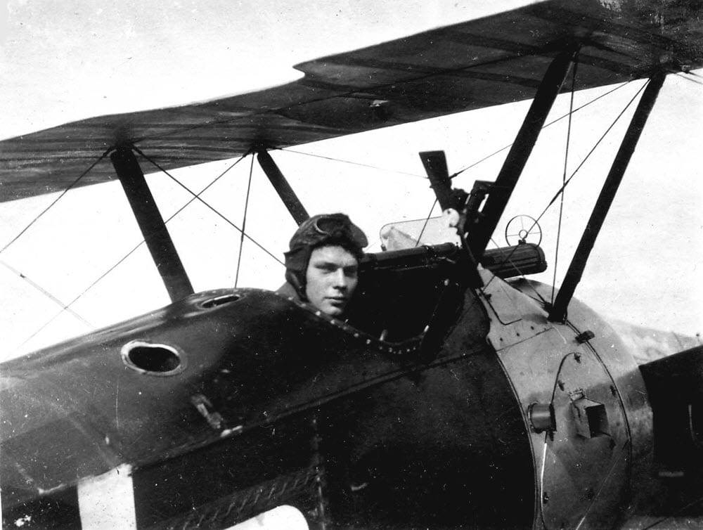 Charles in a Sopwith Camel in Italy c1918