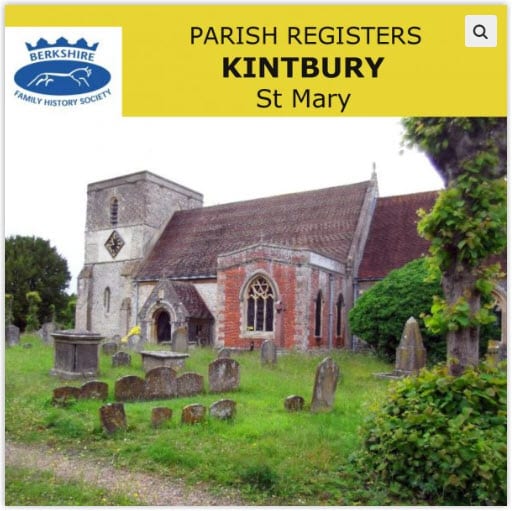 Kintbury St Mary Parish Registers CD