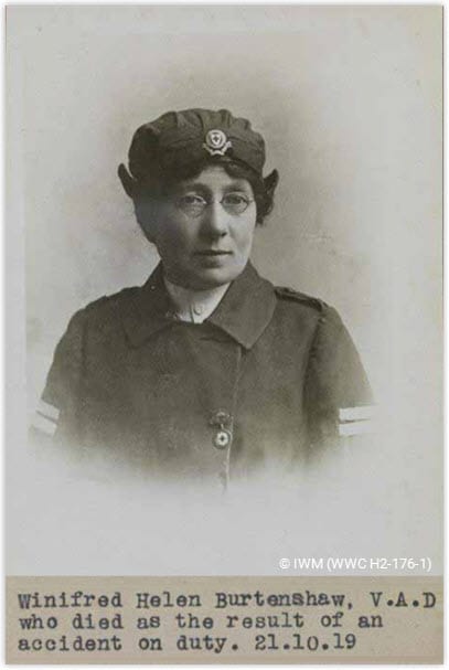 Centenary Commemoration of the death in active service of VAD Winifred Burtenshaw
