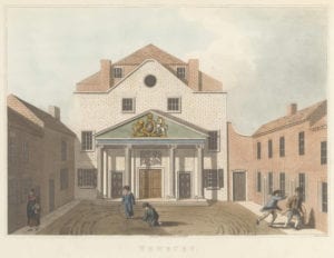 The Pelican Theatre flourished from 1802 - 1840s, but was not demolished until 1976
