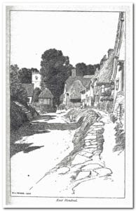 East Hendred drawn by F L Griggs at the turn of the twentieth century