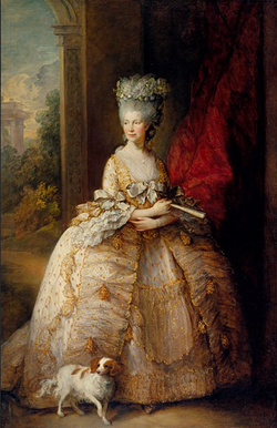 Queen Charlotte (1744 - 1818) by Thomas Gainsborough [public domain] via Wikimedia Commons