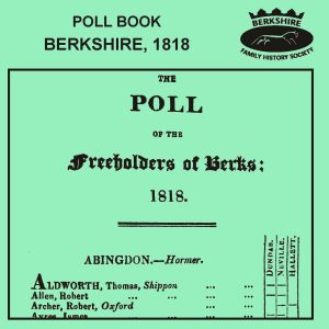 Poll Book, Berkshire, 1818 (CD)