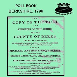 Poll Book, Berkshire, 1796 (CD)