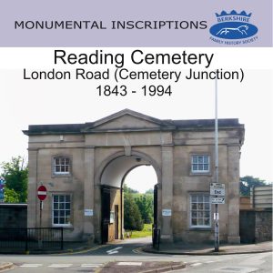 Reading London Road Cemetery, Monumental Inscriptions, 1843-1994 (CD)