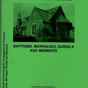 Bracknell and Sunningdale Congregational Churches – Baptisms, Marriages, Burials and Members