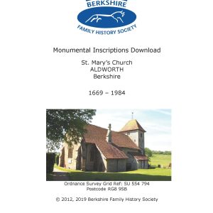Aldworth St Mary MI 1669-1984 (Download) D1401