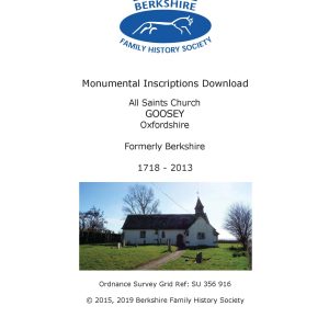 Goosey All Saints MI 1718-2013 (Download) D1409