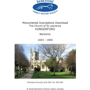 Hungerford St Lawrence MI 1693-1965 (Download) D1413
