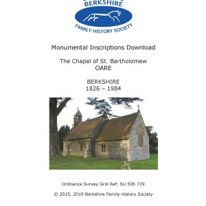 Oare St Bartholomew MI 1826-1984 (Download) D1422