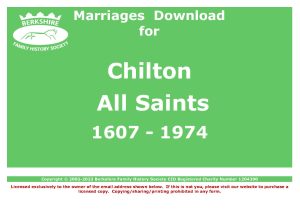Chilton All Saints Marriages (Download) D1500