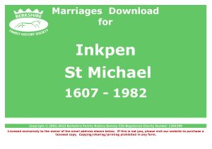 Inkpen St Michael & All Angels Marriages (Download) D1540