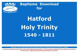 Hatford Holy Trinity Baptisms 1540-1811 (Download) D1644
