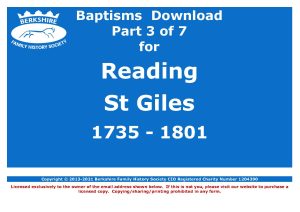 Reading St Giles Baptisms 1735-1801 (Download) D1745 (Part 3 of 7)
