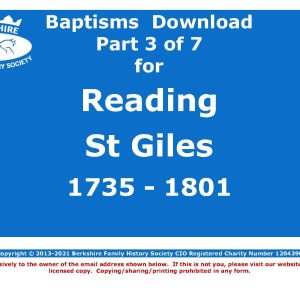 Reading St Giles Baptisms 1735-1801 (Download) D1745 (Part 3 of 7)