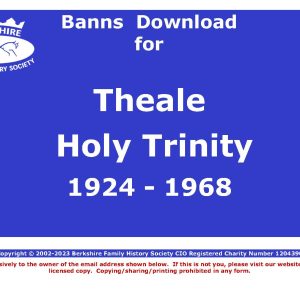 Theale  Holy Trinity Banns 1924-1968 (Download) D1905