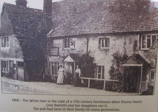 Rosina and daughter outside the White Hart