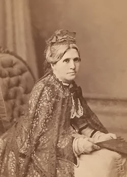 Sepia portait of Susanna Street née Foster circa 1875