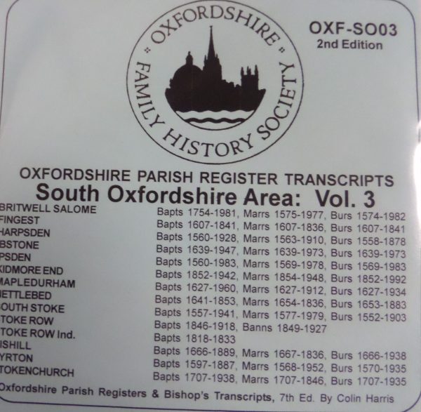 South Oxfordshire Area Vol. 3