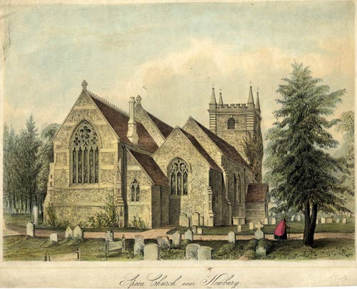 St. Mary's Church, Speen, from the north-east,