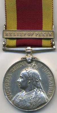 Third China War Medal 1900 obverse
