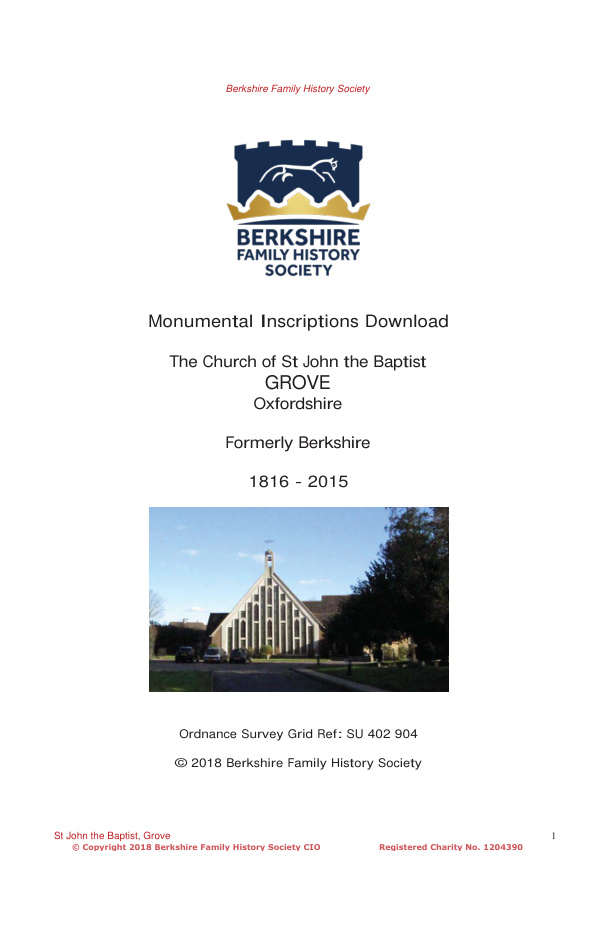 Grove St John MIs 1816-2015 Download D1411
