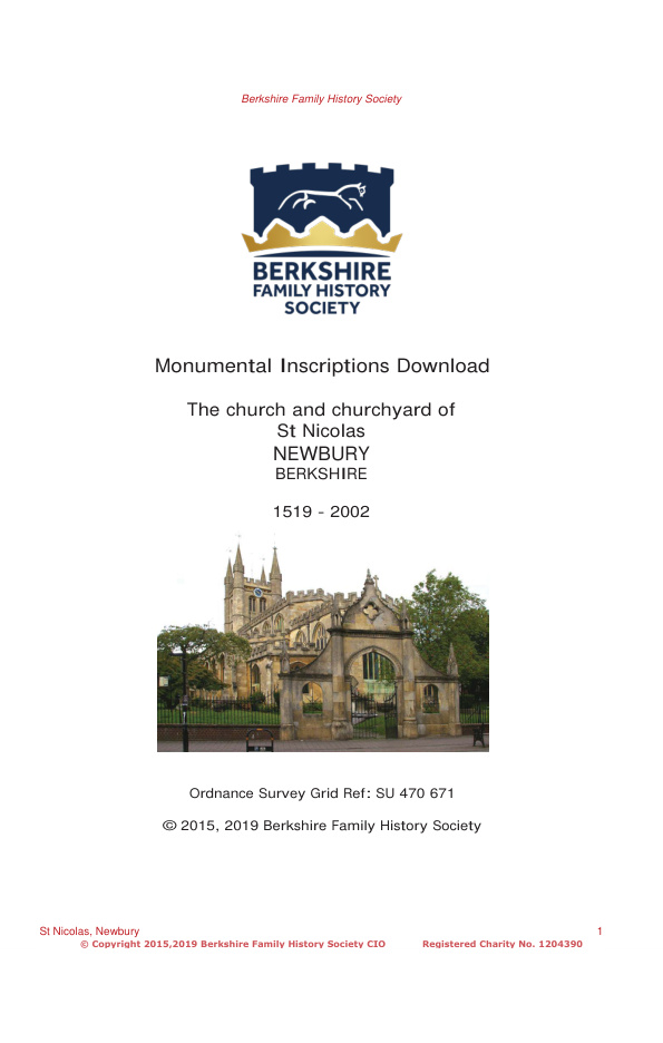 Newbury St Nicolas MIs 1519-2002 Download D1420