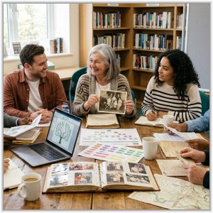 AI generated image for Family History Discussion